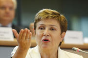 La commissaire désignée au budget et aux ressources humaines, Kristalina Georgieva, lors de son audition au Parlement européen  (Source: PE)