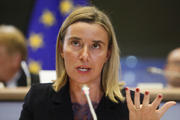 Federica Mogherini, désignée Haute représentante de l’Union pour les Affaires étrangères et la Politique de sécurité et vice-présidente, lors de son audition (Source: PE)