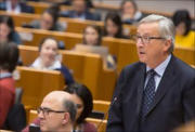 Jean-Claude Juncker devant le Parlement européen réuni en plénière le 12 novembre 2014 (C) European Parliament 2014
