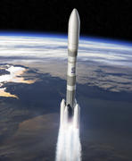Un modèle du lanceur Ariane 6 (Source : ESA)