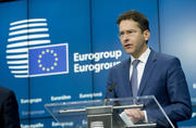 Le président de l’Eurogroupe, Jeroen Dijsselbloem, lors d'une réunion extraordinaire de l'Eurogroupe le 20 février (Source : Conseil)
