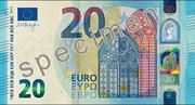 Le nouveau billet de 20 euros (Source : BCE)