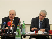 Christos Stylianides et Charles Goerens à Luxembourg le 9 mars 2015