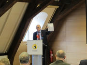 Angel Gurrìa, secrétaire générale de l'OCDE, lors de la présentation du rapport de l'OCDE sur la situation de l'économie du Luxembourg