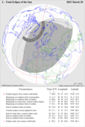 L'éclipse solaire du 20 mars 2015 (© HM Nautical Almanac Office)