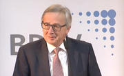 Le président de la Commission européenne, Jean-Claude Juncker, lors d'un discours devant le Bundesverband Deutscher Zeitungsverleger (BVDZ) à Bruxelles le 6 mai 2015
