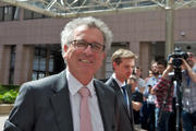 Pierre Gramegna à la sortie de l'Eurogroupe du 11 mai 2015 (c) Union européenne