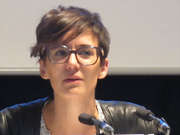 Aline Fares à Luxembourg le 18 mai 2015, coordinatrice de l’expertise et des campagnes pour Finance Watch y était invitée par etika et ATTAC Luxembourg pour évoquer la question des services financiers dans le TTIP