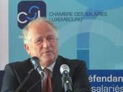 Heiner Flassbeck en conférence sur "l'interminable crise de l'euro" le 21 mai 2015 à Luxembourg