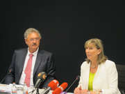 Jean Asselborn et Lydie Polfer ont présenté à la presse le programme de la fête de lancement de la Présidence luxembourgeoise du Conseil de l'UE le 11 juin 2015