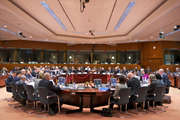 Les ministres européens en charge de la sécurité intérieure lors du Conseil JAI du 10 mars 2016 à Bruxelles