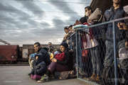 Des réfugiés sur la route des Balkans - mars 2016 - Source: UNHCR/Daniel Etter