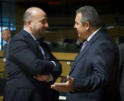 Etienne Schneider et Panagiotis Kammenos © Conseil de l'UE