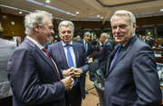 Jean Asselborn, Didier Reynders et Jean-Marc Ayrault lors du Conseil Affaires étrangères du 23 mai 2016 (c) Union europénne / Le Conseil de l'UE