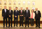 Jean Asselborn à Rome le 3 octobre 2016 avec Ivan Korčok, Sandro Gozi, Didier Reynders, Harlem Désir, Margarida Marques, et Nikos Xydakis