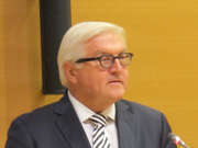 Frank-Walter Steinmeier au 15e séminaire économique germano-luxembourgeois de la Chambre de commerce à Luxembourg le 17 octobre 2016